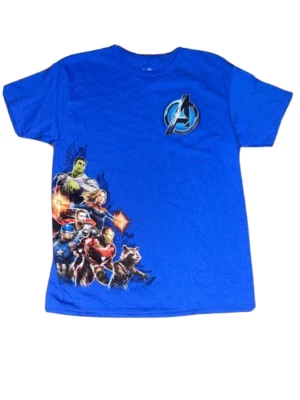 Marvel Youth Boys Avengers End Game Hulk , Black Widow, Thor Shirt New XS(4-5) - Image 1 of 3