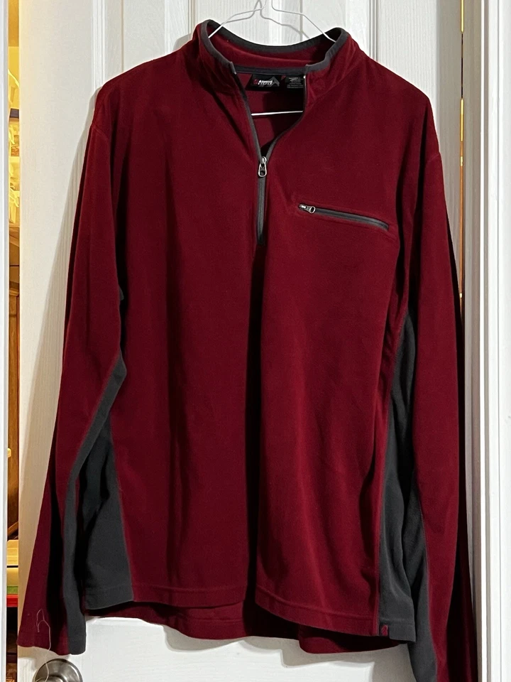 Alpine Design Men Sweater XL Black 1/4 Zip Long Sleeve Mock Neck - Image 1 of 1