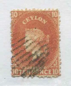 Ceylon QV 1863 10d used - Picture 1 of 1