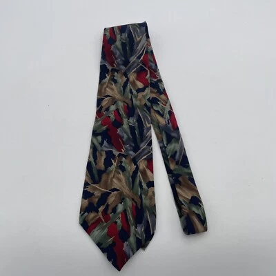 Corbata de seda abstracta multicolor colección cóctel vino bajo microscopio novedad Foto 1 de 4