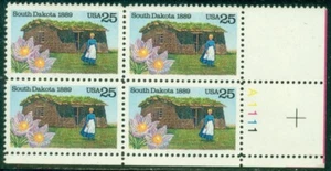 SCOTT # 2416 PLATE BLOCK, SOUTH DAKOTA, MINT, OG, NH, GREAT PRICE! - Picture 1 of 1