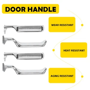 LH 4PCS RH Inside Silver Door Set Handles For 1987-1996 F150 F250 F350 Bronco - Picture 1 of 13