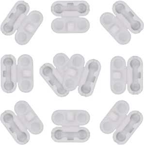 White Plastic Chain Connector for Beaded Chain for Roller Shades and Vertical Bl - Picture 1 of 6