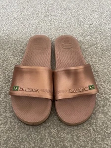 ladies havaianas size 7 Rose Gold - Picture 1 of 2