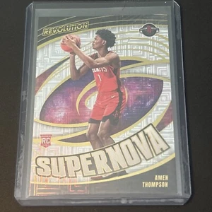 2023-24 Panini Revolution Basketball Amen Thompson Supernova Levels Prizm (RC) - Picture 1 of 2
