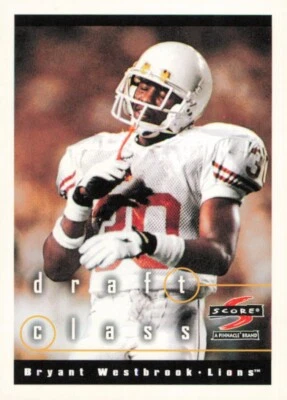 Tarjeta de fútbol americano 1997 Score #278 Bryant Westbrook Detroit Lions Foto 1 de 2