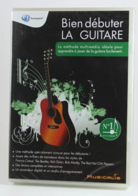 Bien débuter la guitare software FRENCH ADVANQUEST Windows XP Vista BRAND NEW - Image 1 of 4