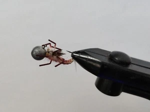 Hand made jig/ UL fishing lure. Imitation of crawfish- shrimp/ dragonfly larvae - Picture 1 of 3