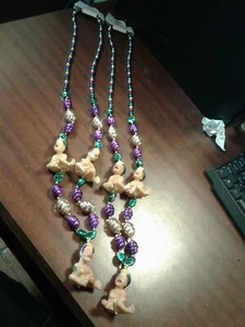 2 PACK LEWD AND INAPPROPRIATE MARDI GRAS WOMAN BEADS - Picture 1 of 3