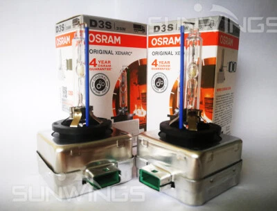 2X Osram XENARC D3S 66340CBI Cool Blue 5500K HID XENON LIGHT BULB - Image 1 of 2