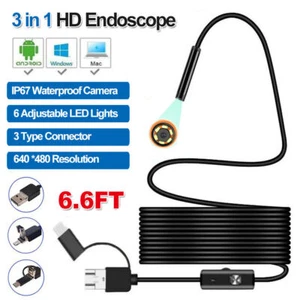 7.0mm USB LED Endoskop 2m Wasserdicht Endoscope Inspektion Kamera Für Android  - Bild 1 von 12