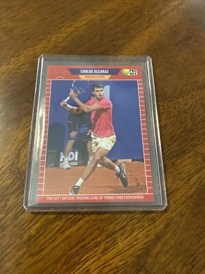 2023 LEAF PRO SET  TENNIS ATP #1 IN WORLD CARLOS ALCARAZ SP LE #/2367 SPAIN - Image 1 of 3