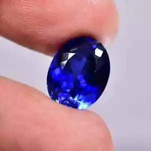 6.15 Ct CERTIFIED Natural Blue Sapphire Oval Shape Loose Gemstone + Free Gift - Picture 1 of 6