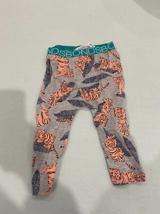 Bonds Tiger Stretchies boys Leggings pants Sz 1 Acc536 - Picture 1 of 5