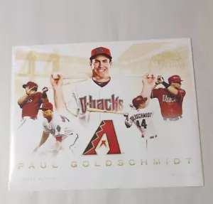 RARE PAUL GOLDSCHMIDT ARIZONA DIAMONDBACKS LIMITED EDITION POSTER 11 1/2x14 1/2" - Picture 1 of 4