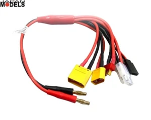 Absima Ladekabel Multikabel 5 in 1 - 30cm - XT60 XT90 Deans Futaba Tamiya - Bild 1 von 3
