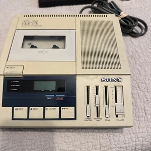 Lettore cassette vintage Sony dittatore trascrittore BM-75 con interruttore a pedale - Foto 1 di 7