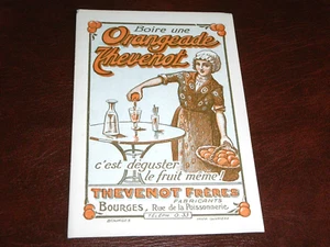 ORIGINAL FRENCH ADVERTISING POSTCARD - ORANGEADE THEVENOT. - Picture 1 of 2