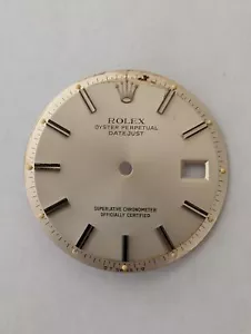 ROLEX OP DATEJUST DIAL FOR 36mm 1601 FOR PARTS OR REPAIRS-FAIR CONDITION - Picture 1 of 2