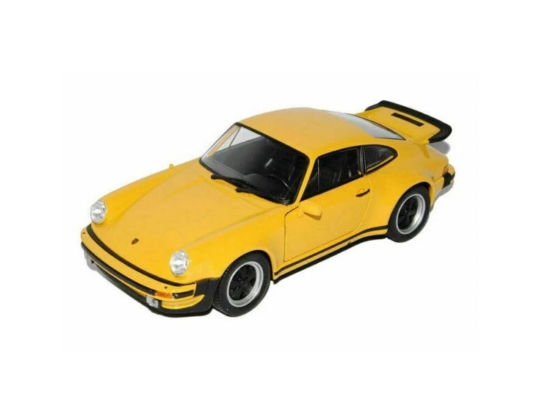 1974 Porsche 911 Turbo 3.0 Yellow Diecast 1:24 Scale Model Car - Welly 24043YL - Image 1 of 1