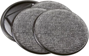 SoftTouch 4291195N Furniture Caster Cups Round with Carpeted Bottom for Hard - Picture 1 of 5