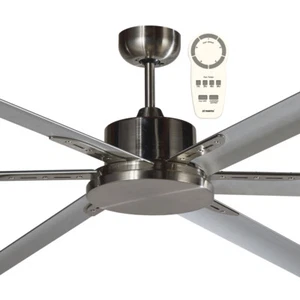 MARTEC ALBATROSS BRUSHED NICKEL 84" LARGE DC CEILING FAN WITH REMOTE 210cm - ... - Picture 1 of 3