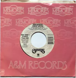 Carpenters – Sing / Yesterday Once More - Vinyl 45rpm 1973 8566-7 - Imagen 1 de 5