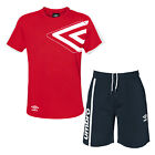Set Herren Sport umbro Baumwolle T-Shirt Shorts 4 Modelle