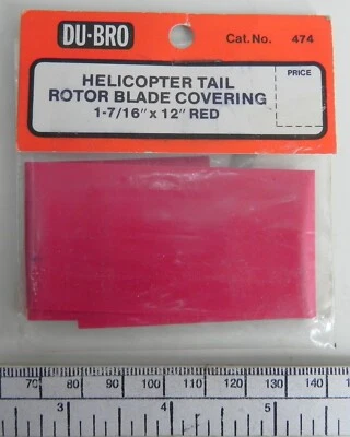 Sleeve Heatsink - Du-Bro #474 - 1-7/16 " x 12 " Red - Héli. Grip Mat 30cmx150cm - Image 1 of 3