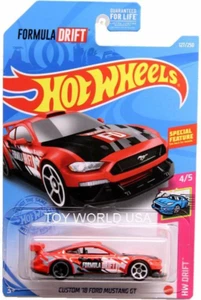 2021 Hot Wheels #127 HW Drift Custom '18 Ford Mustang GT Red - Picture 1 of 1