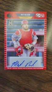 2021 Leaf Pro Set Mat Nelson XRC Rookie Autograph Auto #PSMN1 - Picture 1 of 2