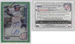 2020 Bowman Chrome Prospect Green Refractor /99 Antonio Cabello #CPA-AC Auto