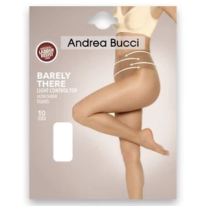 Andrea Bucci Barely There Ultra Sheer Ladder Resist Control Top Tights 10 Den - Picture 1 of 4