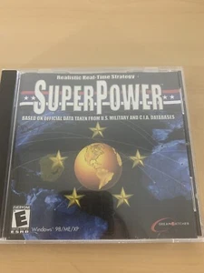 Super Power Real Time Strategy PC CD-ROM Retro Computer Game, Tested - Picture 1 of 3