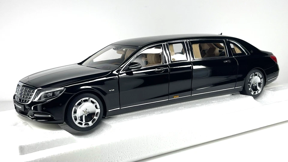 Autoart 1/18 76297 MERCEDES-MAYBACH S600 PULLMAN (BLACK) Rare Benz Model Car - Image 1 of 4