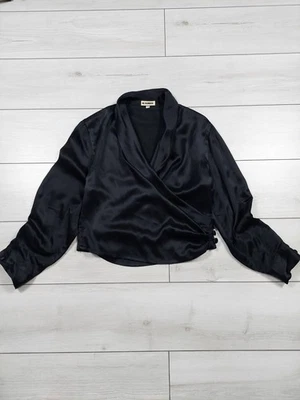 Rare Vintage JIL SANDER Womens Luxury Silk Black Shirt Blouse Sz 40 L - Image 1 of 4