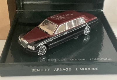 Minichamps Bentley Arnage Limusina en Negro y Granate Escala 1:43 IMPRESIONANTE Foto 1 de 4
