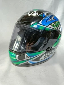 Shoei Akira Yanagawa Fuchs Kawasaki Zx7r Zx-7rr Wsbk Replica Motorbike Helmet - Picture 1 of 15
