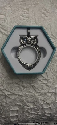 Medallón Búho Oragami Búho Tono Plata Maestro Foto 1 de 4