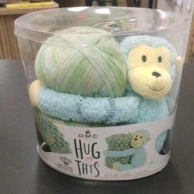 DMC Abraza esto! Kit de hilo de tejer y ganchillo con juguete de mono Foto 1 de 2