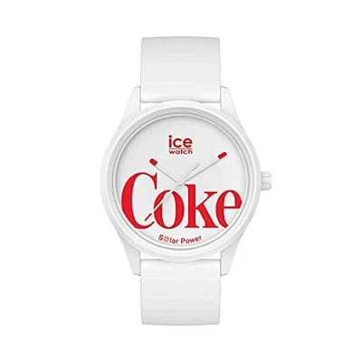 RELOJ COCA-COLA ICE Icónico Blanco Mediano 018513 Para hombres Unisex Hielo Alimentado por energía solar Foto 1 de 4