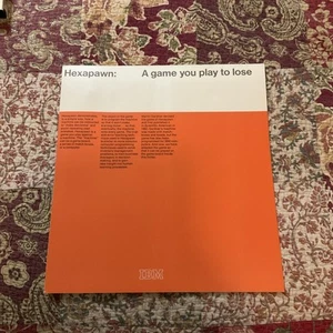 RARE, Scarce Vintage IBM Hexapawn: A Game You Play to Lose 1969 PC Computer - Afbeelding 1 van 6