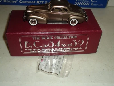 1/43 BROOKLIN BC009 1937 BUICK CUPÉ ESPECIAL M-46 SAMARRA BEIGE EXCELENTE CAJA Foto 1 de 2