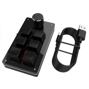 Macro Keyboard 6 Key + 1 Knob Wired Programmable Mechanical Keypad - Picture 1 of 12