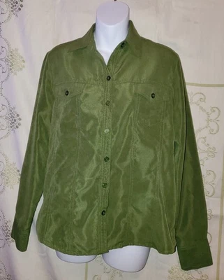 Blusa Joanna Vintage Verde Oscuro Manga Larga Con Botones Talla Pequeña ENVÍO GRATUITO Foto 1 de 4