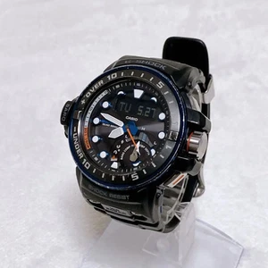 Casio G-Shock Gulfmaster GWN-Q1000-1AJF Quad Sensor Radio Solar Blue Bezel Used - Picture 1 of 10