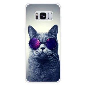 Coque en silicone renforcé imprimée compatible Samsung Galaxy S8 Chat à lunette - Photo 1 sur 6