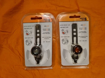 ein paar  Rollator Gehstock Rollstuhl Beleuchtung LED Lampe weiß und rot - Bild 1 von 2