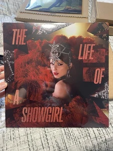 Taylor Swift Life of a Showgirl The Tiny Bubbles in Champagne Red Lipstick Vinyl - Picture 1 of 2