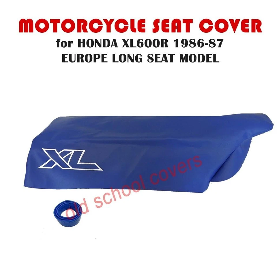 FUNDA DE ASIENTO DE MOTOCICLETA COMPATIBLE CON HONDA XL600 R XL600R 1986 - 87 ASIENTO EUROPEO AZUL Foto 1 de 1